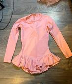 Vintage roze ruches balletpak balletpakje danspakje 134/140, Sport en Fitness, Ballet, Ophalen of Verzenden, Gebruikt, Kleding