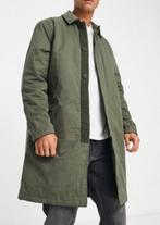 Only & Sons - overcoat jack jas coat - washed khaki, Kleding | Heren, Ophalen of Verzenden, Zo goed als nieuw, Groen