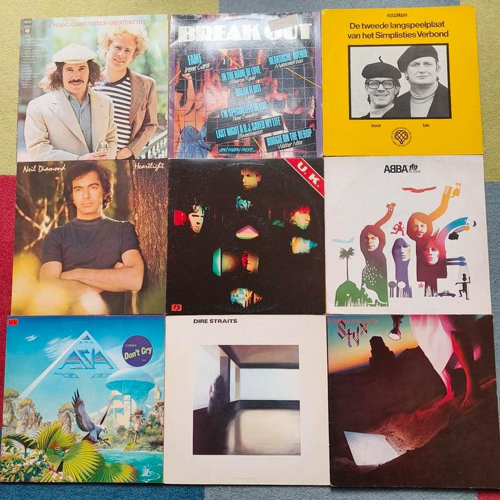 lp vinyl platen 50 stuks pop rock 80's, Cd's en Dvd's, Vinyl | Rock, Gebruikt, Poprock, 12 inch, Ophalen of Verzenden