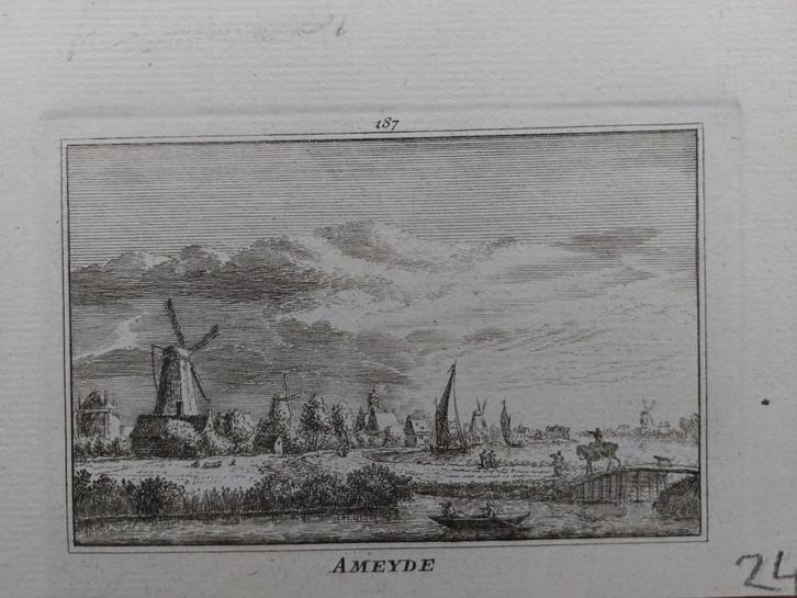 187 / Ameyde - Ameide Gravure A. Rademaker, Antiek en Kunst, Kunst | Etsen en Gravures, Ophalen of Verzenden