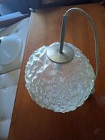 vintage glazen plafondlamp hillebrand, Antiek en Kunst, Ophalen