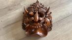 Balinees hardhouten masker bruin, Ophalen of Verzenden