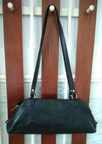 Vintage schoudertas, donkerbruin, leer, in goede staat, Ophalen of Verzenden, Gebruikt