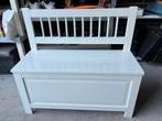 Wit bankje met opbergruimte (ikea) kinderbankje, Ophalen, Gebruikt, Overige typen