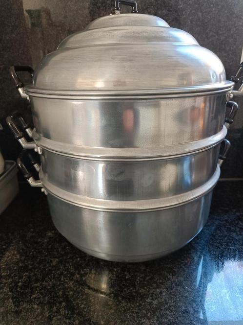XXL Stoompan (37 cm) – De Rolls-Royce onder de stoompannen!, Huis en Inrichting, Keuken | Potten en Pannen, Zo goed als nieuw