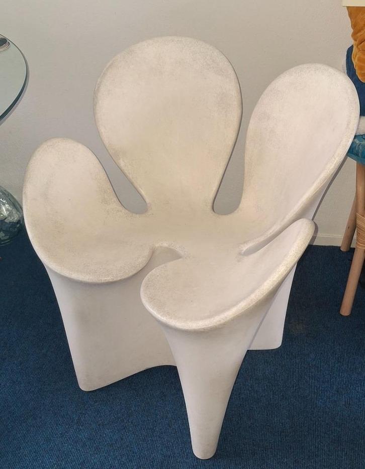 Stoel Klavertje 4 van Driade, Huis en Inrichting, Stoelen, Gebruikt, Twee, Kunststof, Wit, Ophalen