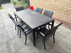 Tuinset met 6 stoelen, Ophalen, Gebruikt