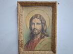 antiek schilderij prent van christus, Antiek en Kunst, Ophalen of Verzenden