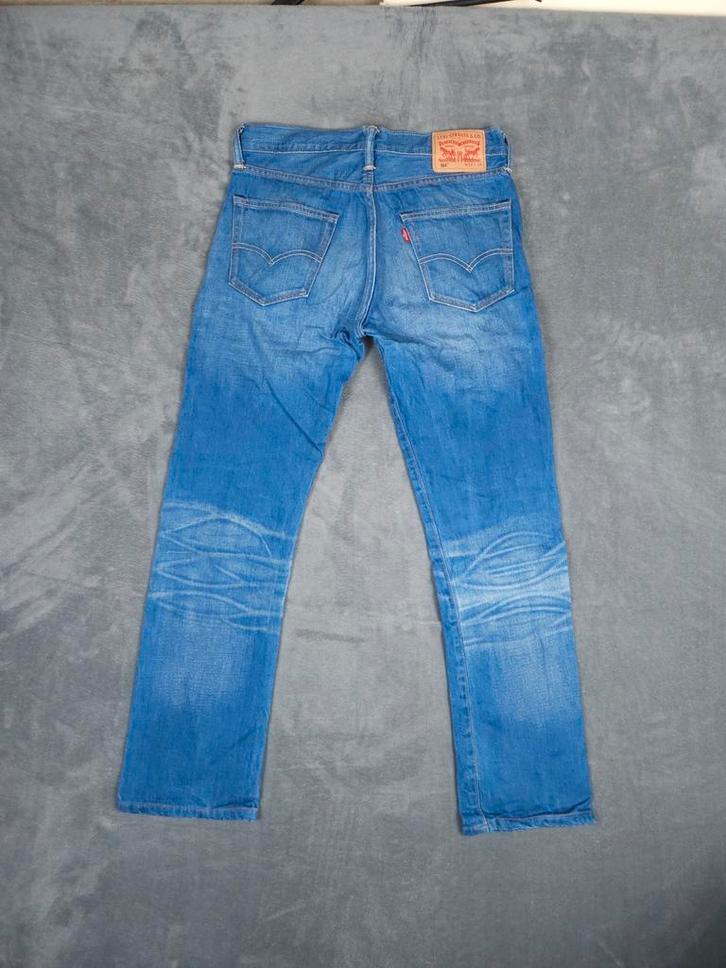 Levi 504 Broek Straight Fit W32 L36 Blauw Denim Jeans, Kleding | Heren, Spijkerbroeken en Jeans, Zo goed als nieuw, W32 (confectie 46) of kleiner