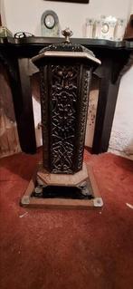 Antieke gietijzeren Tortoise houtkachel, Ophalen, Gebruikt, Hout, Houtkachel