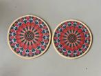 2 mandala onderzetters, Huis en Inrichting, Woonaccessoires | Onderzetters, Ophalen of Verzenden, Zo goed als nieuw, Overig