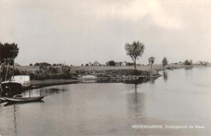 154 Heerewaarden Riviergezicht de Maas 1969 gelopen, Verzamelen, Ansichtkaarten | Nederland, Gelopen, Gelderland, 1960 tot 1980