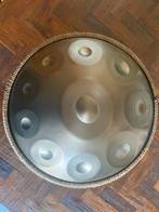 HANDGEMAAKTE HANDPAN NIEUW 10 NOTEN 432HZ D MINEUR GOUD, Ophalen of Verzenden, Zo goed als nieuw, Melodische percussie