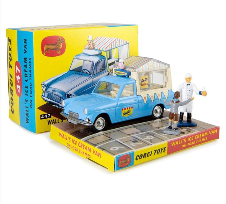 Ford Thames Wall's Ice Van & 2 figuren 1/46 CORGI NEW R. 447, Hobby en Vrije tijd, Modelauto's | 1:43, Nieuw, Auto, Corgi, Verzenden