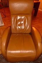 Leren relaxfauteuil, Huis en Inrichting, Fauteuils, Ophalen, Gebruikt, 50 tot 75 cm, Leer