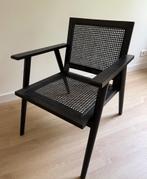 KARWEI Duke Webbing stoel zwart, Huis en Inrichting, Stoelen, Ophalen, Riet of Rotan, Zwart, Zo goed als nieuw