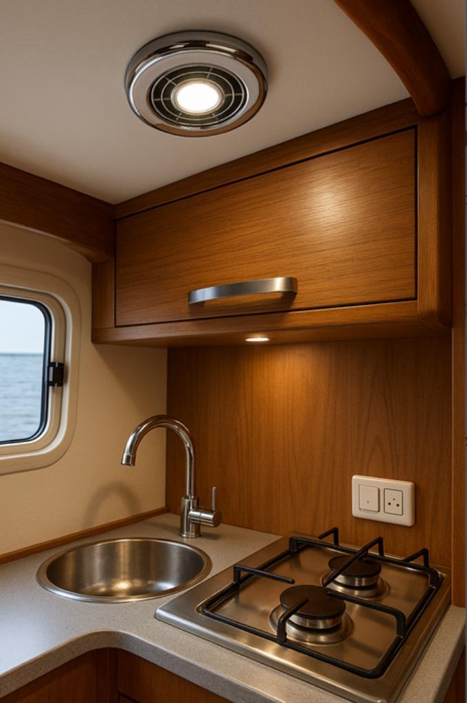 Inbouw LED-spot met Afzuigventilator 12V, Doe-het-zelf en Verbouw, Ventilatie en Afzuiging, Nieuw, Afzuiger, Ophalen of Verzenden