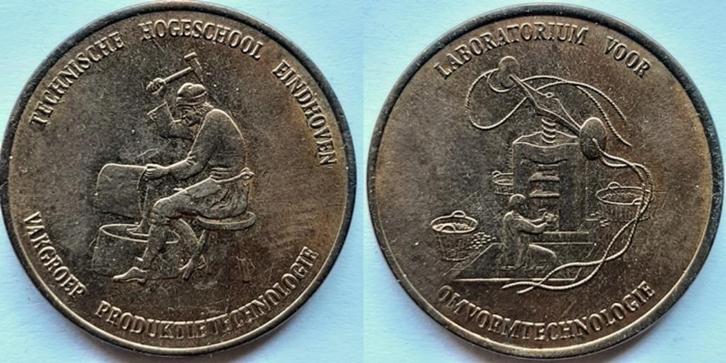 TH Eindhoven Productietechnologie, Postzegels en Munten, Penningen en Medailles, Overige materialen, Nederland, Verzenden