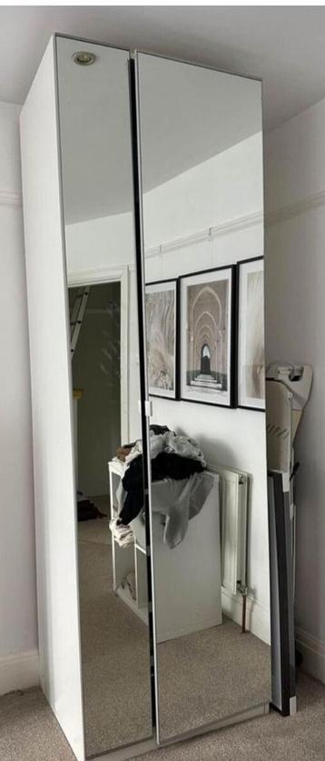 Ikea Pax 1 deur spiegeldeur voor kast 60x229cm zgan