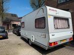 Dethleffs family type RD3,  2x 2-persoons dwarsbed, Caravans en Kamperen, Caravans, 75 kg, Omvormbare zithoek, Kachel, Treinzit