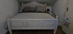 Tweepersoonsbed (zonder matras/bodem), Huis en Inrichting, Ophalen, Gebruikt, Wit, Tweepersoons