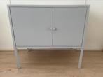 Ikea Lixhult locker metaal nachtkastje grijs 60x35 cm, 55 tot 70 cm, Zo goed als nieuw, Ophalen, Metaal of Aluminium