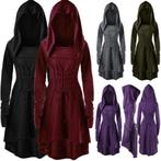 Victoriaanse jurk capuchon gothic kostuum dames historische, Kleding | Dames, Carnavalskleding en Feestkleding, Verzenden, Nieuw
