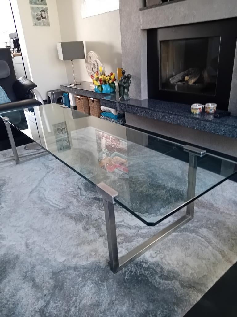 Design  salontafel, 200 cm of meer, Tijdloos, Minder dan 50 cm, Rechthoekig