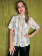 Vintage blouse / overhemd / shirt - geruit - 40/L/large, Kleding | Dames, Maat 38/40 (M), Hgv, Ophalen of Verzenden, 1073BK