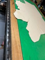 Rest Beige kleur leer lap 1,5 mm dik soepel ruim 1.1m2 A-483, Hobby en Vrije tijd, Stoffen en Lappen, Beige, Leer of Kunstleer