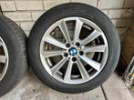 BMW Zomerbanden 225/55R17 BMW F10 velgenset + TPMS Sensoren, Ophalen, Gebruikt