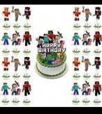 Minecraft taart toppers, Ophalen of Verzenden, Nieuw, Taarten, Versiering