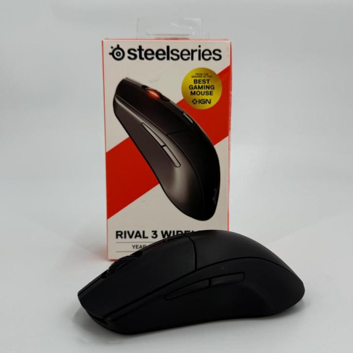 SteelSeries Rival 3 Draadloze Gaming Muis - Zwart, Computers en Software, Muizen, Gebruikt