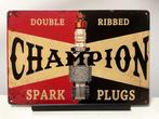Champion Spark Plugs metalen reclamebord (Old Look), Reclamebord, Nieuw, Ophalen of Verzenden, Pand50