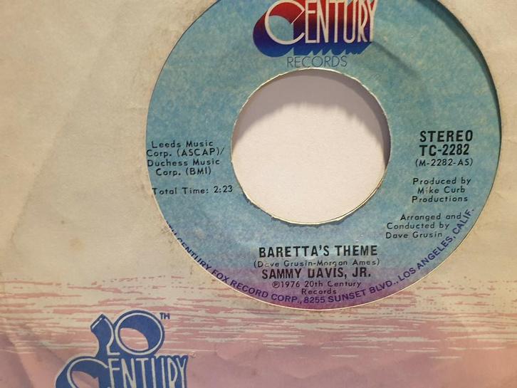 Sammy Davis Jr. - Baretta's Theme (a3), Cd's en Dvd's, Vinyl Singles, Ophalen of Verzenden
