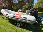 BSC 46 Rib met 75pk Mercury en kanteltrailer, Watersport en Boten, Gebruikt, Benzine, Minder dan 70 pk, Overige materialen