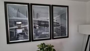 Drieluik New York fotolijst / Vliegtuig beschikbaar voor biedingen