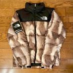 The North Face x Supreme Nuptse Fur Jas, Gedragen, Beige, Maat 48/50 (M), Ophalen of Verzenden