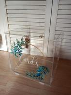 Transparante Kaartenbox met Slot voor huwelijk o.i.d., Minder dan 50 cm, Minder dan 50 cm, Ophalen of Verzenden, Zo goed als nieuw