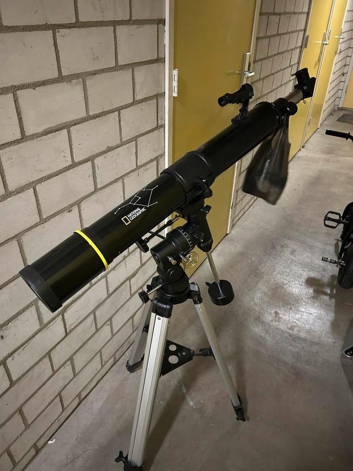 Bresser National Geographic Telescoop - Nieuwstaat, Audio, Tv en Foto, Optische apparatuur | Telescopen, Zo goed als nieuw, Lenzentelescoop (refractor)