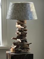 Lamp , schelpen/ driftwood, Huis en Inrichting, Lampen | Hanglampen, Ophalen, Hout, Zo goed als nieuw, Boho, Bali