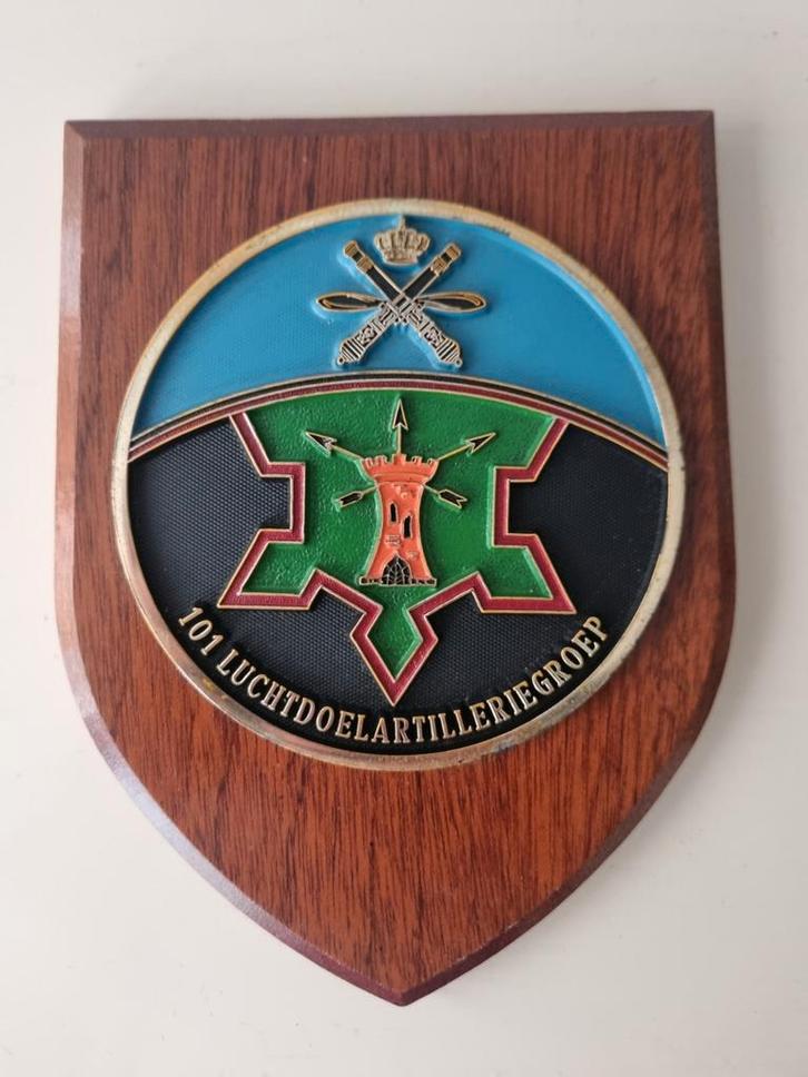 Plaquette 101 Luchtdoelartilleriegroep KL, Verzamelen, Militaria | Algemeen, Luchtmacht, Nederland, Ophalen of Verzenden