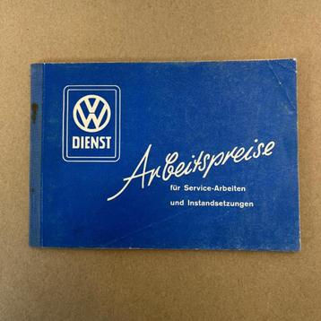 VW Dienst Arbeitspreise Zwitserland boekprijslijst 57 AMAG  beschikbaar voor biedingen