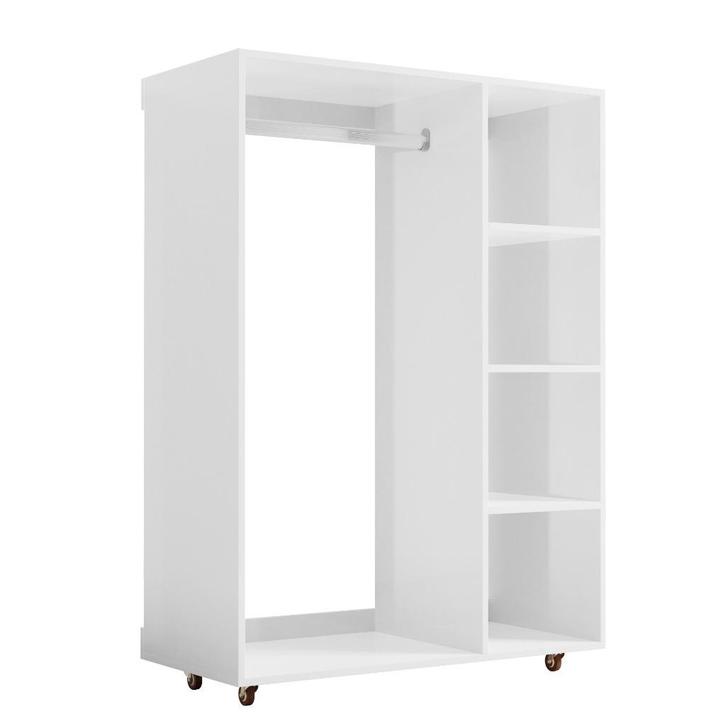 Kledingkast verrijdbaar hanggedeelte en legplanken, Kleding | Dames, Kledingrekken, Nieuw, Met wielen, Ophalen