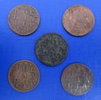 5 x Duiten - Hollandia - 1715-1720-1739-1742-1766 - Holland, Postzegels en Munten, Munten | Nederland, Overige waardes, Vóór koninkrijk