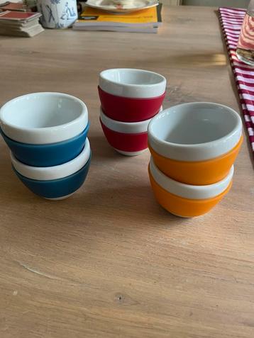 6 Koziol espresso-kopjes 3 kleuren beschikbaar voor biedingen