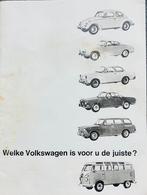 Folder boekje uit 1962 Welke Volkswagen is voor U de juiste?, Ophalen of Verzenden, Gelezen, Volkswagen