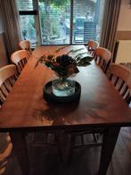 Eiken eettafel, Huis en Inrichting, Tafels | Eettafels, Ophalen, 50 tot 100 cm, Landelijk, Vijf personen of meer