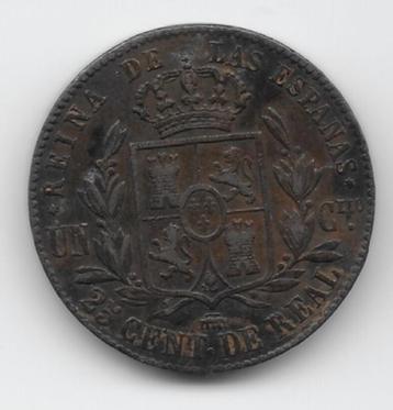 Spanje 25 centimos 1860  KM# 615.2 beschikbaar voor biedingen