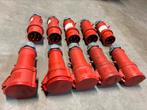 10x Mennekes CEE 32A 5-polige stekkers, Gebruikt, Mennekes, Ophalen of Verzenden, Mennekes